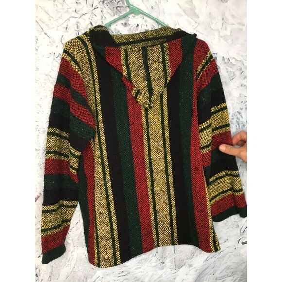 Artesanias Cuamatzi Women’s Medium Rug Baja Hoodie Boho Mexican Art Top - Picture 9 of 12